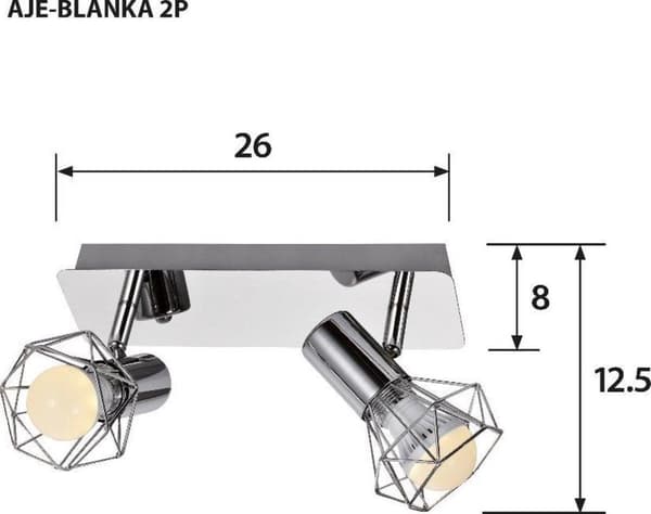Activejet AJE-BLANKA 2P loftslampe