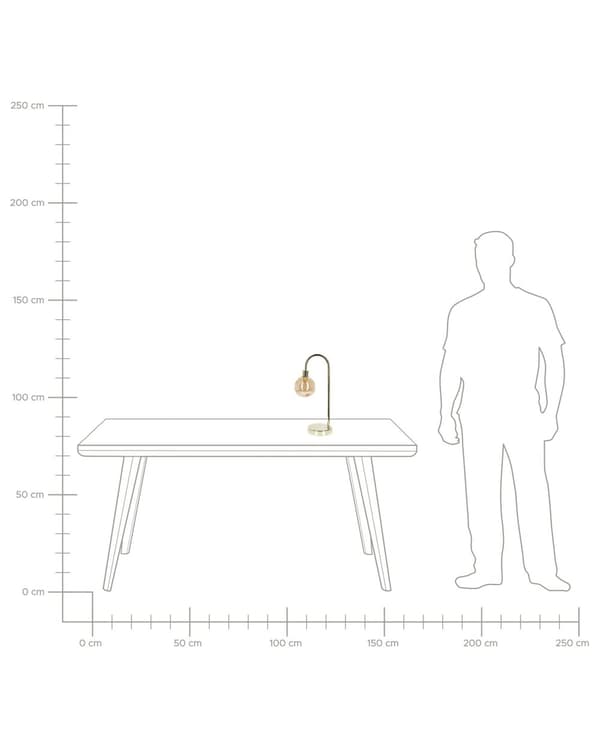Pöytävalaisin kulta 13 x 41 x 13 cm teräs lasi kaareva moderni glamour max 28W