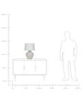 Miniatyrbilde 11 av 11: Bordlampe Kremhvit 60 cm Keramisk Hvit Stoffskjerm Hjem Belysning Tradisjonell Design