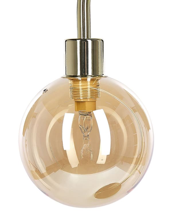 Bordlampe Gull Stål Glass 1 lyspære Moderne design Glamour Lampe Belysning Dekorativ