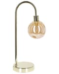 Miniatyrbilde 1 av 8: Bordlampe Gull Stål Glass 1 lyspære Moderne design Glamour Lampe Belysning Dekorativ