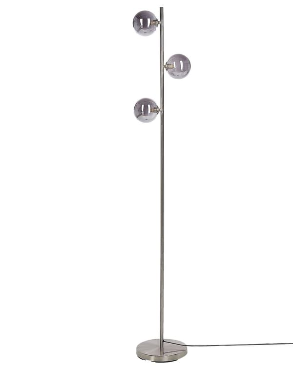 Gulvlampe Sølv Stål Glass 3 lyspærer Moderne design Glamour Lampe Belysning Dekorativ