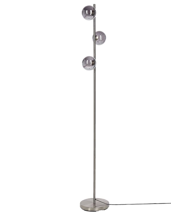 Gulvlampe Sølv Stål Glass 3 lyspærer Moderne design Glamour Lampe Belysning Dekorativ