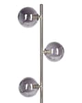 Miniatyrbilde 7 av 10: Gulvlampe Sølv Stål Glass 3 lyspærer Moderne design Glamour Lampe Belysning Dekorativ