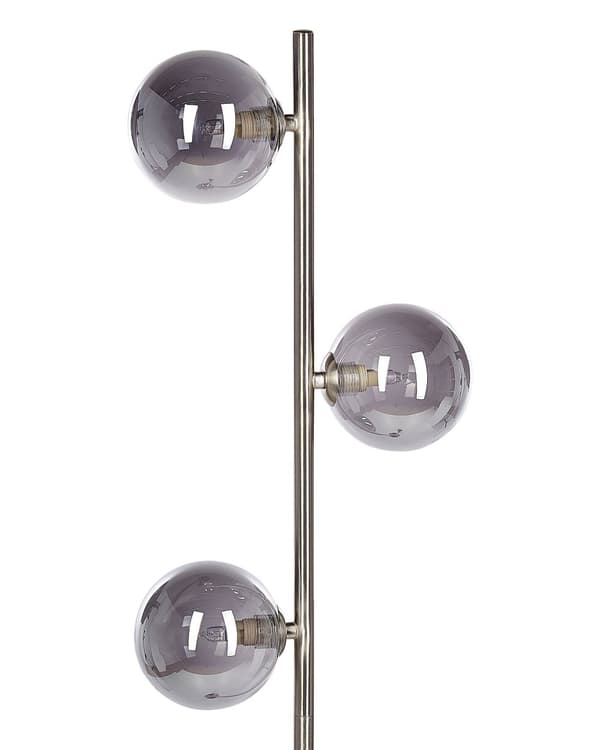 Gulvlampe Sølv Stål Glass 3 lyspærer Moderne design Glamour Lampe Belysning Dekorativ
