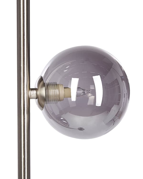 Gulvlampe Sølv Stål Glass 3 lyspærer Moderne design Glamour Lampe Belysning Dekorativ