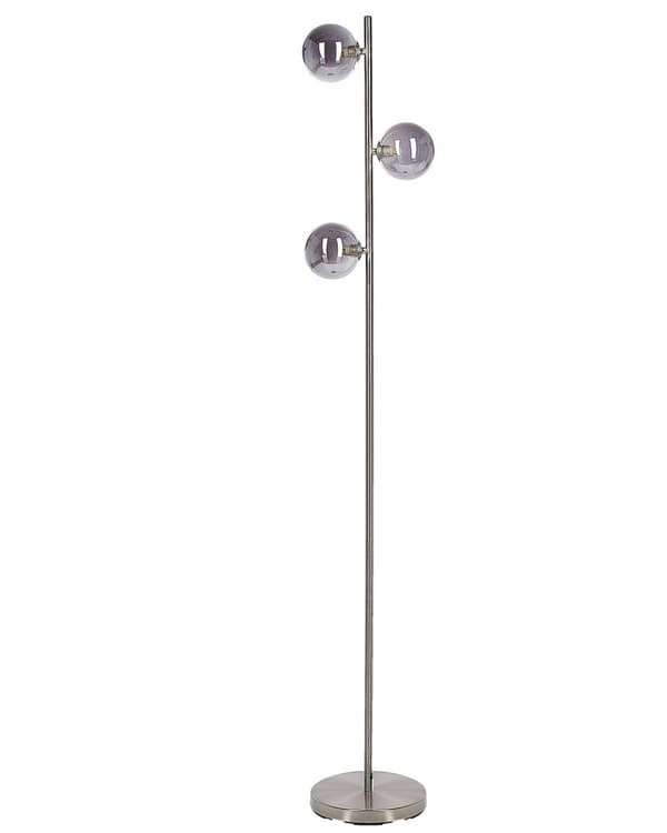 Gulvlampe Sølv Stål Glass 3 lyspærer Moderne design Glamour Lampe Belysning Dekorativ