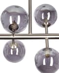 Miniatyrbilde 6 av 9: Pendellampe Sølv Stål Glass 10 lyspærer Moderne design Glamour Taklampe Taklys Dekorativ Stue Spisestue