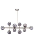 Miniatyrbilde 1 av 9: Pendellampe Sølv Stål Glass 10 lyspærer Moderne design Glamour Taklampe Taklys Dekorativ Stue Spisestue