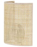 Miniatyrbillede 5 af 8: Væglampe Natur rattan 22cm Halvtrommeskærm Sengebord Lys Soveværelse Stue Boho Rustik