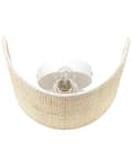 Miniatyrbillede 6 af 8: Væglampe Natur rattan 22cm Halvtrommeskærm Sengebord Lys Soveværelse Stue Boho Rustik