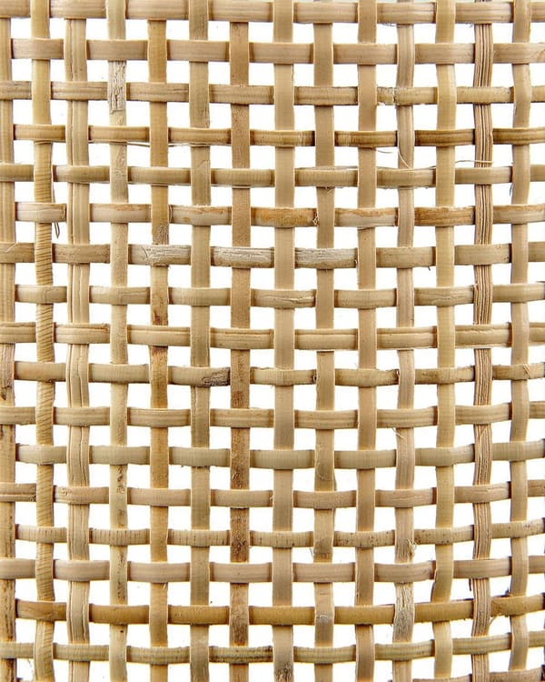 Væglampe Natur rattan 22cm Halvtrommeskærm Sengebord Lys Soveværelse Stue Boho Rustik