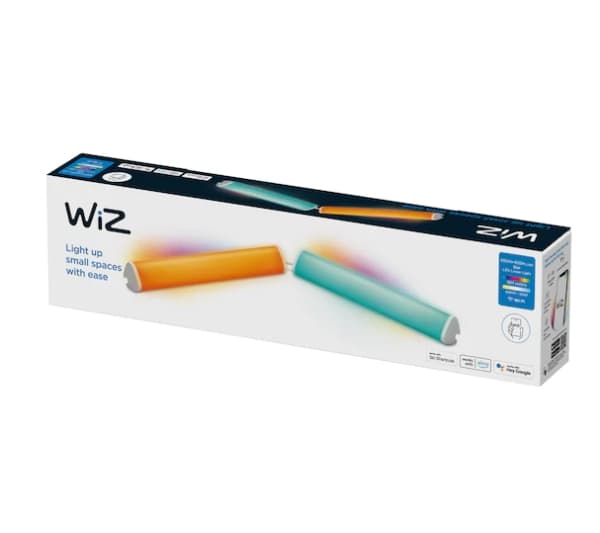 WiZ - Ljuslist - LED x 2 - 10.5 W - RGB-lampa - 2000-6500 K - rektangel - vit
