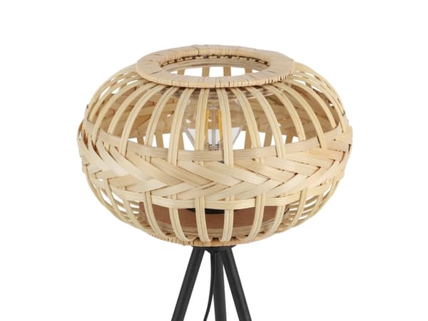EGLO AMSFIELD 1 BORD E27 SORT/NATUR