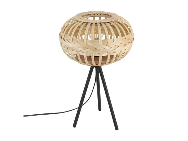 EGLO AMSFIELD 1 BORD E27 SORT/NATUR
