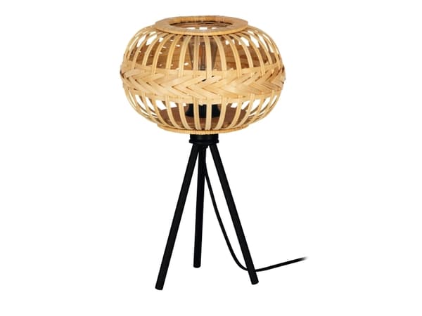 EGLO AMSFIELD 1 BORD E27 SORT/NATUR