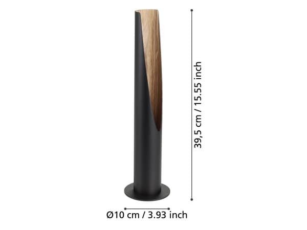 EGLO BARBOTTO BORD GU10 SORT/EG