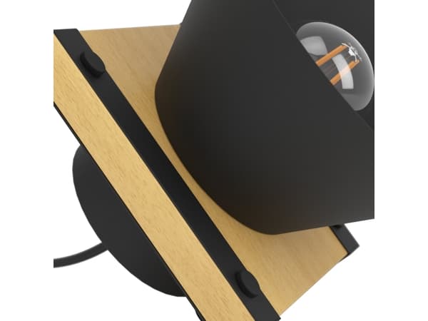 EGLO MACCLES BORD E27 SORT/NATUR FSC