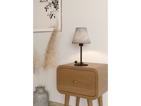 EGLO ALSAGER BORD E27 SORT/GRÅ