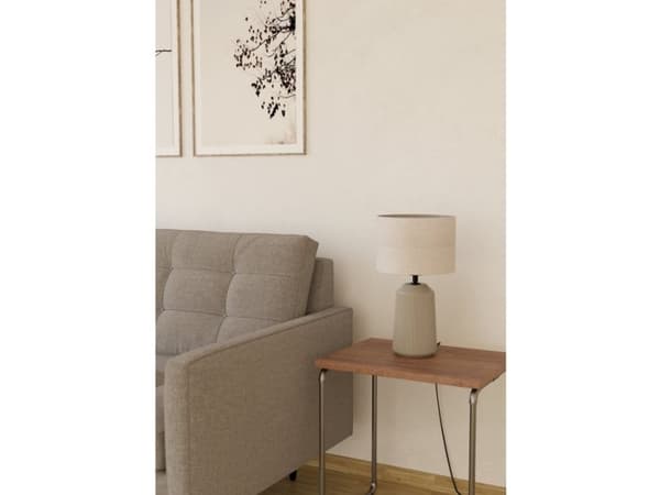 EGLO CAPALBIO BORD E27 SAND/VIT