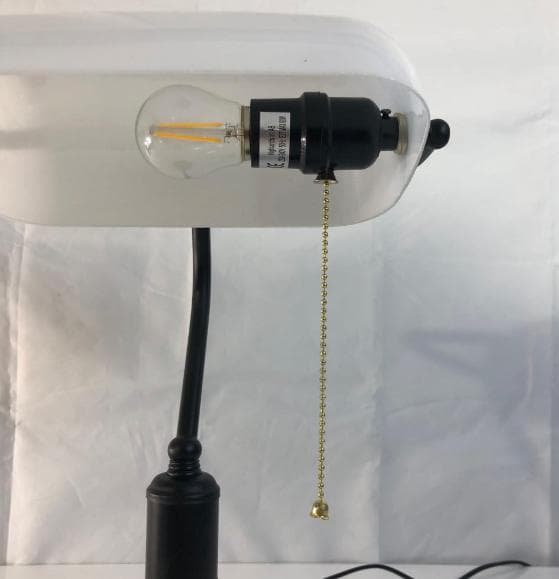 NEW "BANKERS LAMP", is a very beautiful desk lamp black and white