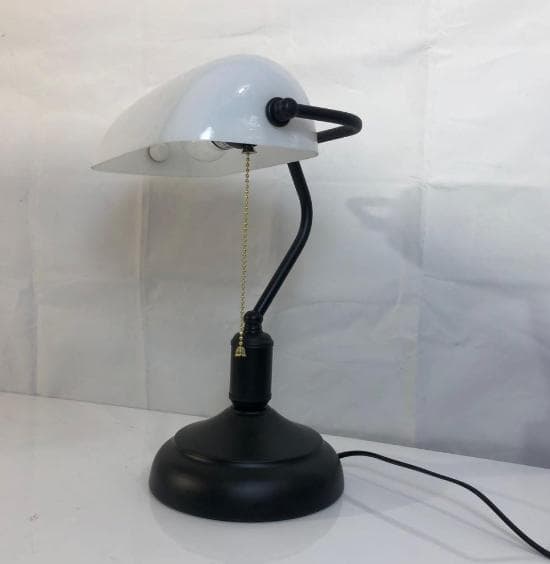 NEW "BANKERS LAMP", is a very beautiful desk lamp black and white