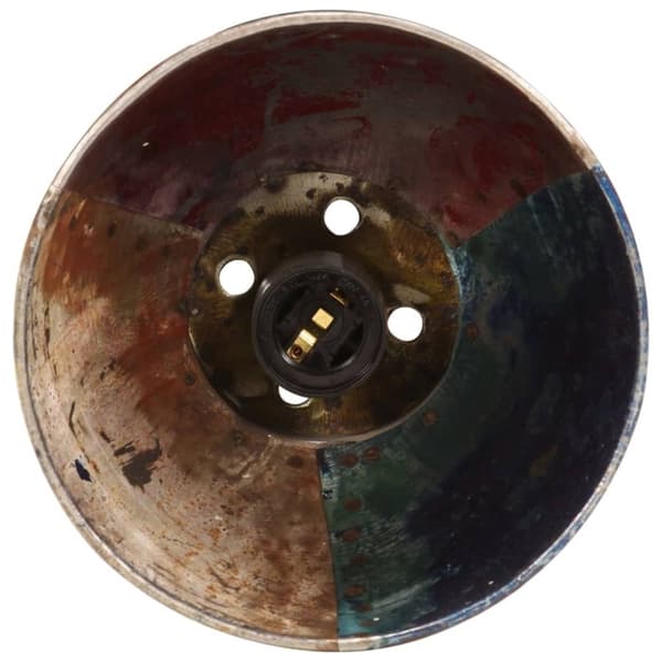 vidaXL industriel hængelampe 17 cm E27 25 W rund flerfarvet
