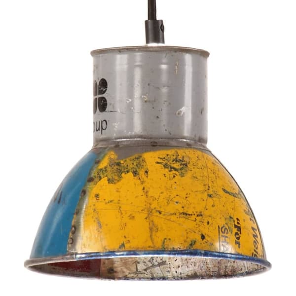 vidaXL industriel hængelampe 17 cm E27 25 W rund flerfarvet