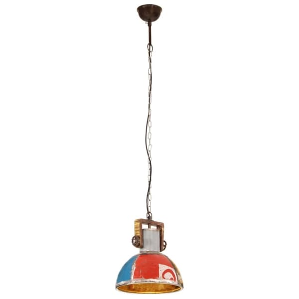 vidaXL industriel hængelampe 30 cm E27 25 W rund flerfarvet