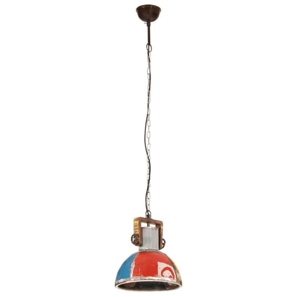 vidaXL industriel hængelampe 30 cm E27 25 W rund flerfarvet