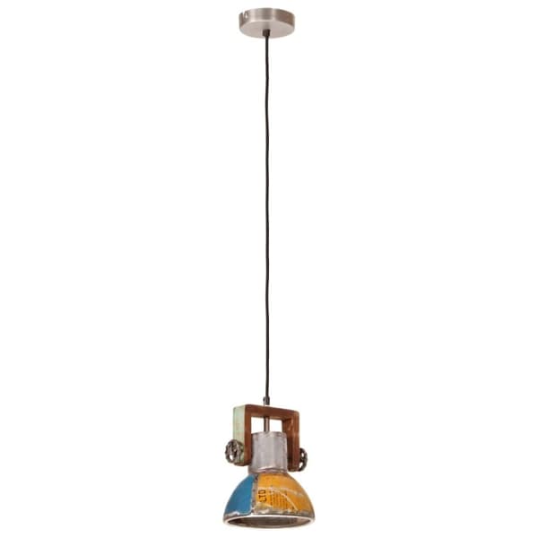 vidaXL industriel hængelampe 19 cm E27 25 W rund flerfarvet