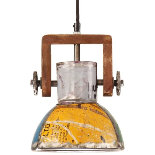 vidaXL industriel hængelampe 19 cm E27 25 W rund flerfarvet