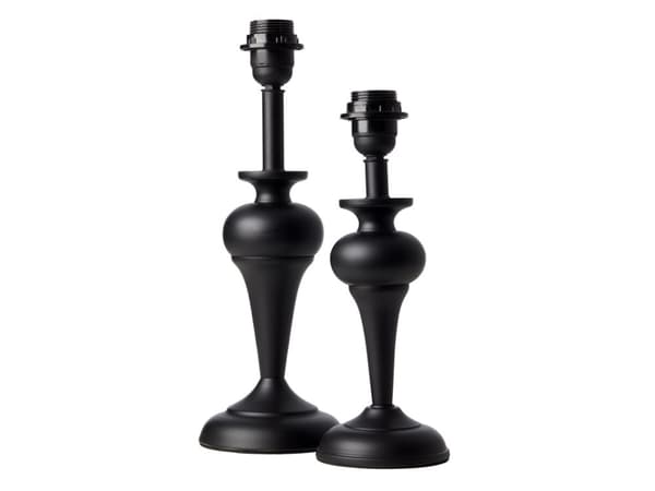 BORDLAMPE SILKE SORT MAT HØJDE 32,5 CM
