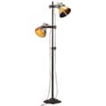 Miniatyrbillede 2 af 10: vidaXL gulvlampe med 2 lampeskærme E27 flerfarvet
