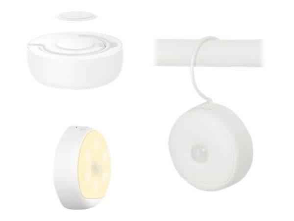 Yeelight YLYD01YL, Ympäristövalaistus, Valkoinen, Lämmin valkoinen, Makuuhuone, Lastenhuone, Käytävä, Keittiö, WC, Vaatekaappi, 2700 K, 7 lm
