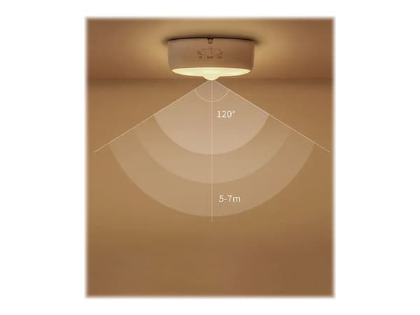 Yeelight YLYD01YL, Ympäristövalaistus, Valkoinen, Lämmin valkoinen, Makuuhuone, Lastenhuone, Käytävä, Keittiö, WC, Vaatekaappi, 2700 K, 7 lm