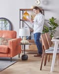 Miniatyrbilde 5 av 10: Bordlampe Beige Keramisk Base Stoffskjerm Nattlampe Skrivebordslys Moderne Glam Design