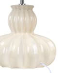 Miniatyrbilde 8 av 10: Bordlampe Beige Keramisk Base Stoffskjerm Nattlampe Skrivebordslys Moderne Glam Design