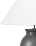 Miniatyrbilde 6 av 9: Bordlampe Svart Keramikk 53 cm Kjegleskjerm Belysning Moderne Nattlampe Nattbord Stue Soverom