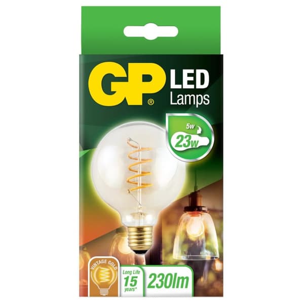 GP Belysning Gp Led Vintage Guld G95 5w E27