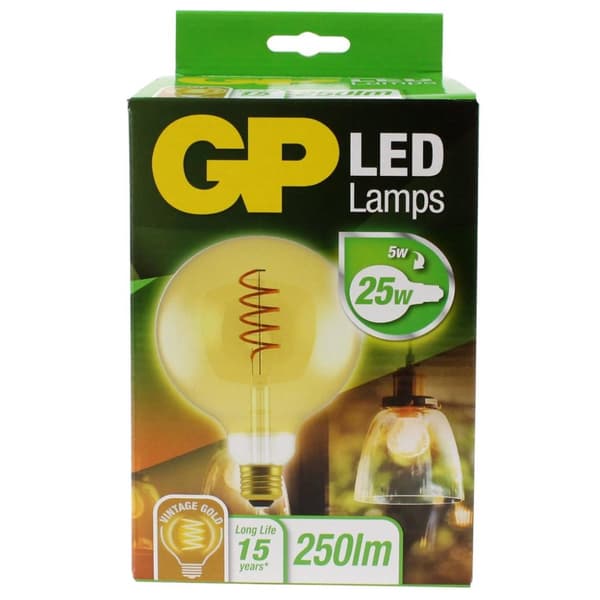 GP Belysning Gp Led Spiralflame G125 5w E27