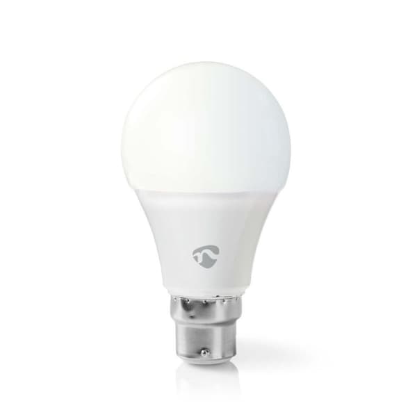 Nedis WIFILW12WTB22 Smartlife Led Pære Wi-fi B22 800 Lm 9 W Varm hvid 2700 K Energiklasse: A+ Android&trade; &amp; iOS A60