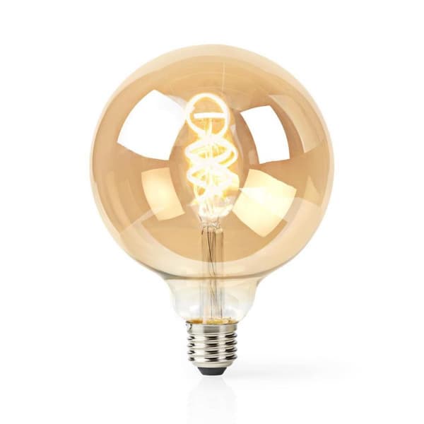Nedis WIFILT10GDG125 Wi-Fi, lämpimästä viileään valkoinen LED-hehkulamppu, kierretty E27 G125 5,5 W 350 Lm