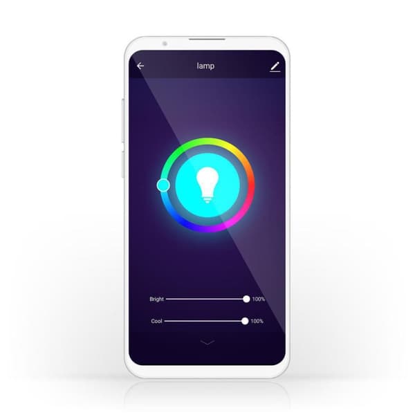 Nedis WIFILC11WTE14 Wi-fi Smart LED-lampa Fullfärg och varmvit E14