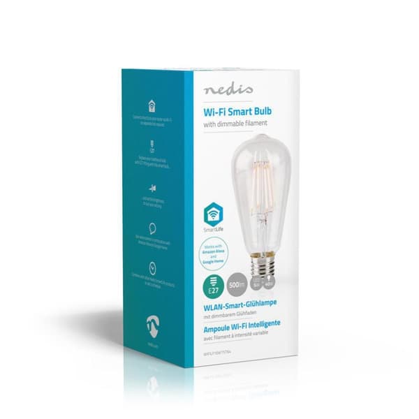 Nedis WIFILF10WTST64 Wi-fi Smart Led Glödlampa E27 St64 5 W 500 Lm