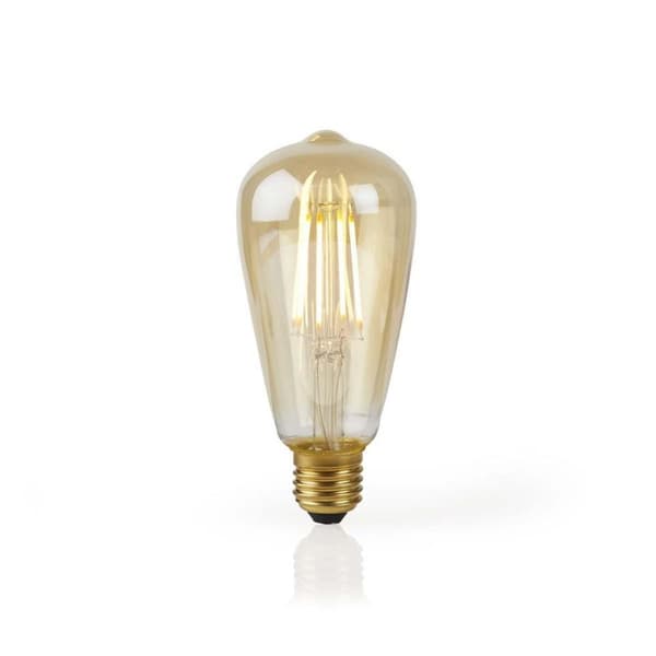 Nedis WIFILF10GDST64 Wi-fi Smart LED-pære med glødetråd E27 St64 5 W 500 Lm