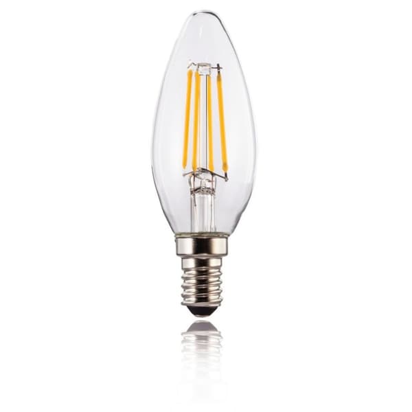 Xavax Led Filament E14 470lm Rep. 40W stearinlyslampe Varm hvid Klar Dim.