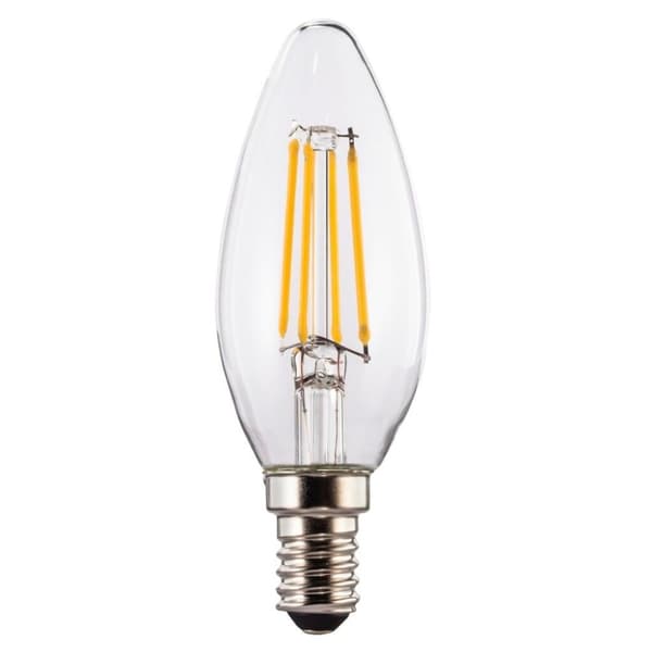 Xavax LED Filament E14 470lm erstatter 40W stearinlys Pære Varm Hvid Klar