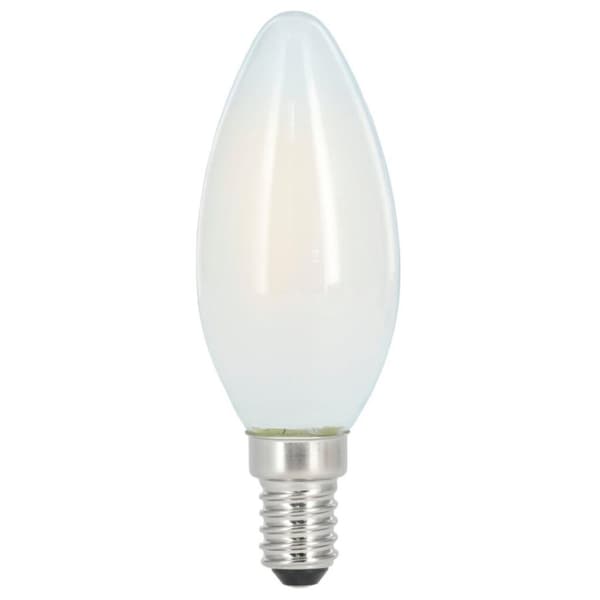 Xavax LED Filament E14 470lm erstatter 40W stearinlyspære mat varm hvid
