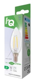 Miniatyrbillede 3 af 5: HQ HQLFE14CAND001 Led Retro Filament Pære E14 stearinlys 2 W 210 Lm 2700 K